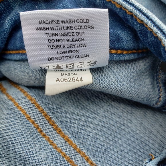 Lila Ryan Exposed Button Fly High Waist Mason Skinny Jeans Size 14W - Picture 10 of 10